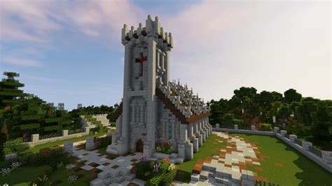 Minecraft Time Lapse Build of a Church.Exterior is based on the Gurdware Church based in Leith, Edinburgh